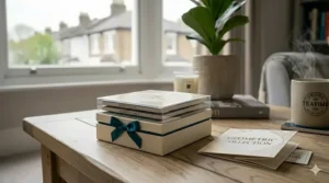 Stylish, eco-friendly cork-based designer coaster sets priced under £20.
