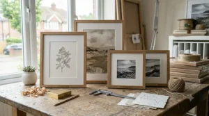 Eco-friendly framed prints made using sustainable FSC-certified timber.