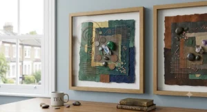 Vibrant colourful abstract art print on archival paper, a budget-friendly statement piece.