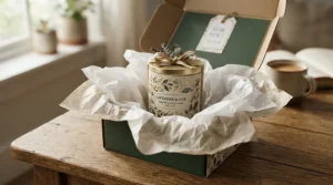 Affordable luxury scented candles under £20 in a gift presentation box