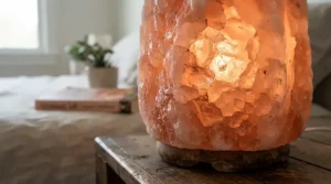 Himalayan salt lamps under £25 showing the raw authenticity of natural salt crystal texture